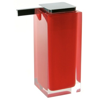 Soap Dispenser Soap Dispenser, Square, Red, Countertop Gedy RA80-06